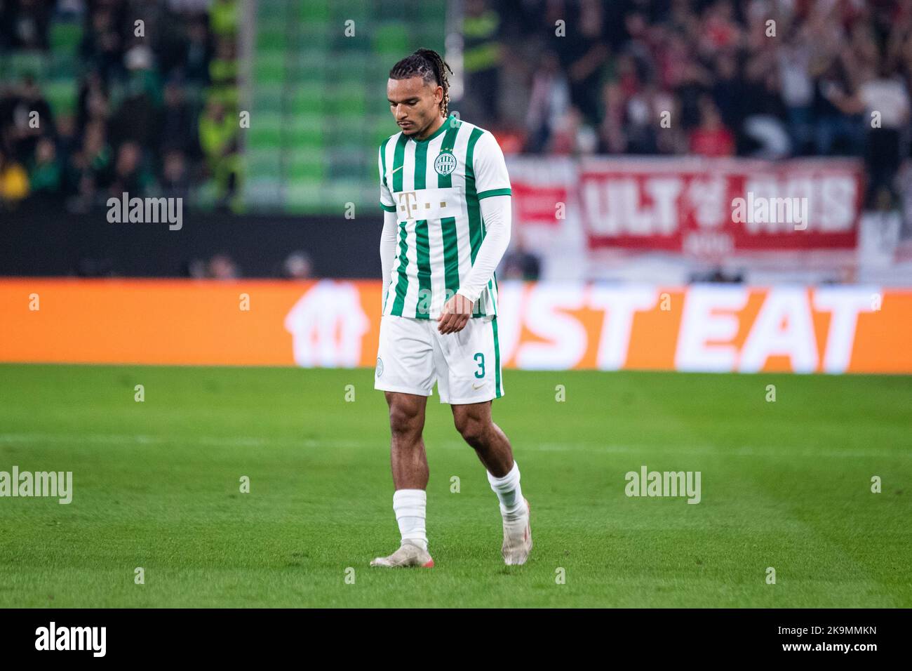 BUDAPEST, HUNGARY - MARCH 6: Anderson Esiti of Ferencvarosi TC