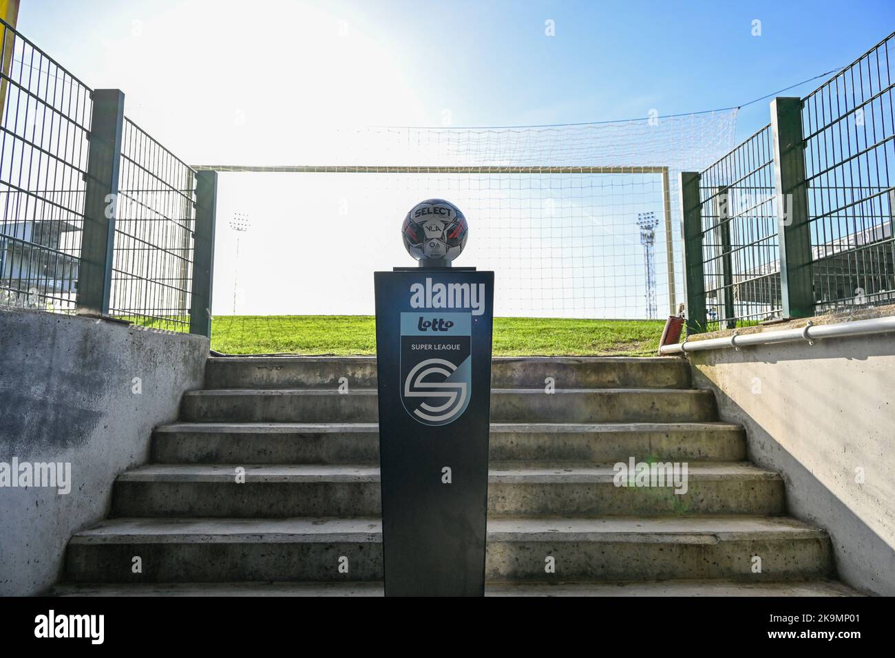 Illustration picture showing the Super League Ball holder ahead of a