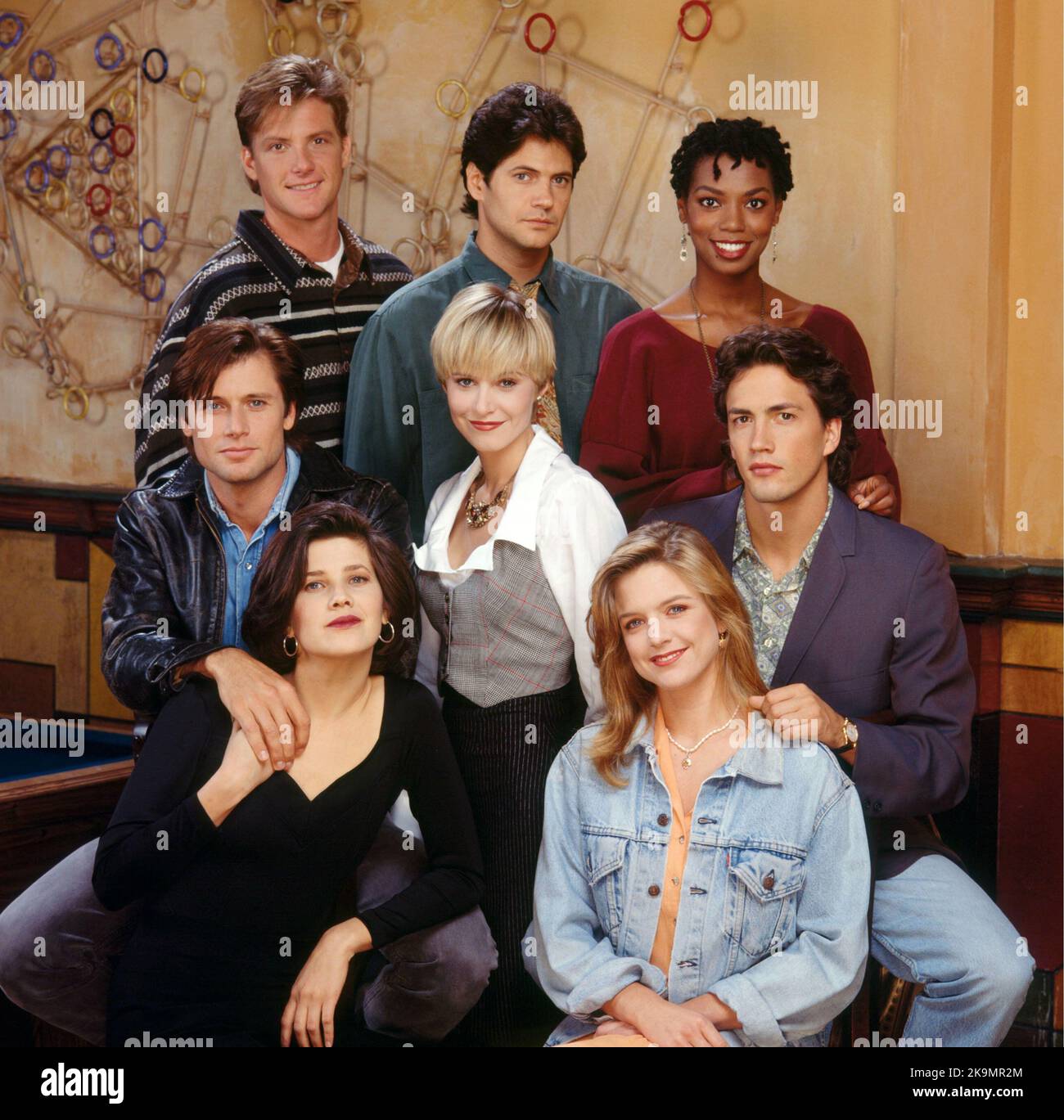 DAPHNE ZUNIGA, ANDREW SHUE, VANESSA WILLIAMS, COURTNEY THORNE-SMITH, DOUG SAVANT, GRANT SHOW, THOMAS CALABRO and JOSIE BISSETT in MELROSE PLACE (1992), directed by ANSON WILLIAMS, RICHARD LANG and CHARLES CORRELL. Credit: FOX TELEVISION NETWORK/SPELLING TELEVISION / Album Stock Photo
