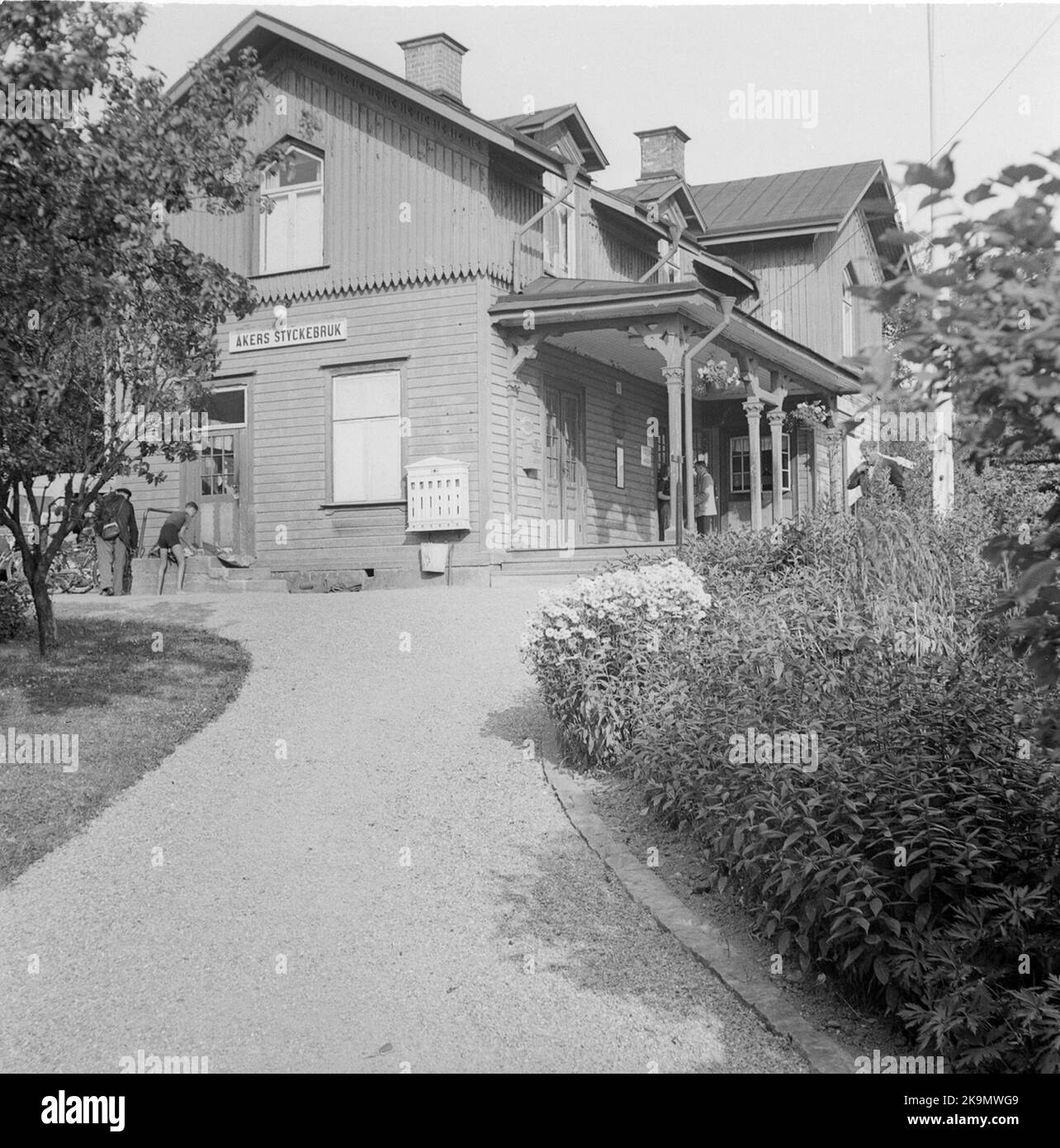 Åkers Styckebruk station house from Trägård's point of view. At the