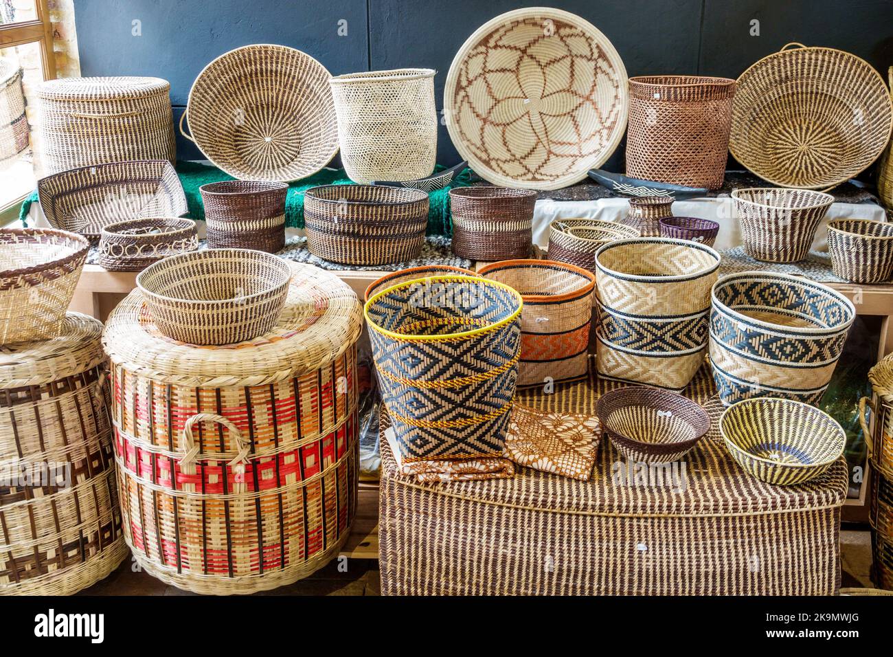 Bogota Colombia,Usaquen Carrera 6a Mercado de Las Pulgas en Usaquen Sunday Flea Market shopping,arts crafts display sale vendor vendors seller sell se Stock Photo