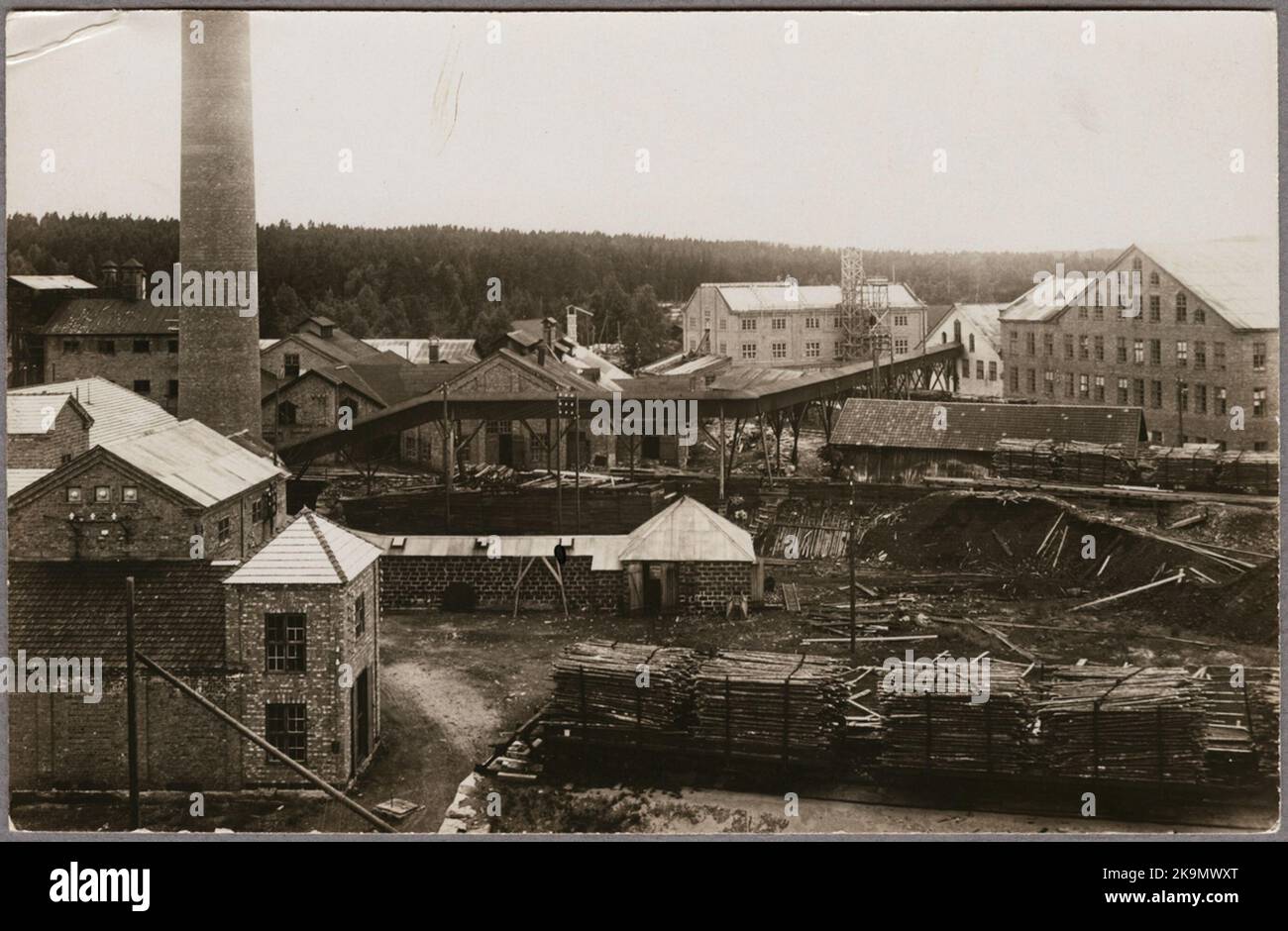 The paper mill in Grycksbo. Stock Photo
