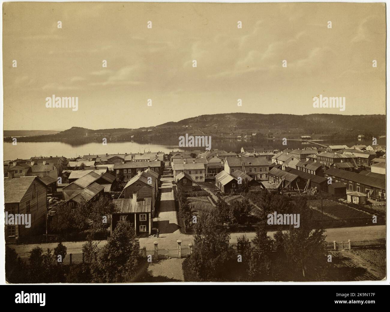 View of Östersund and Frösön Stock Photo - Alamy