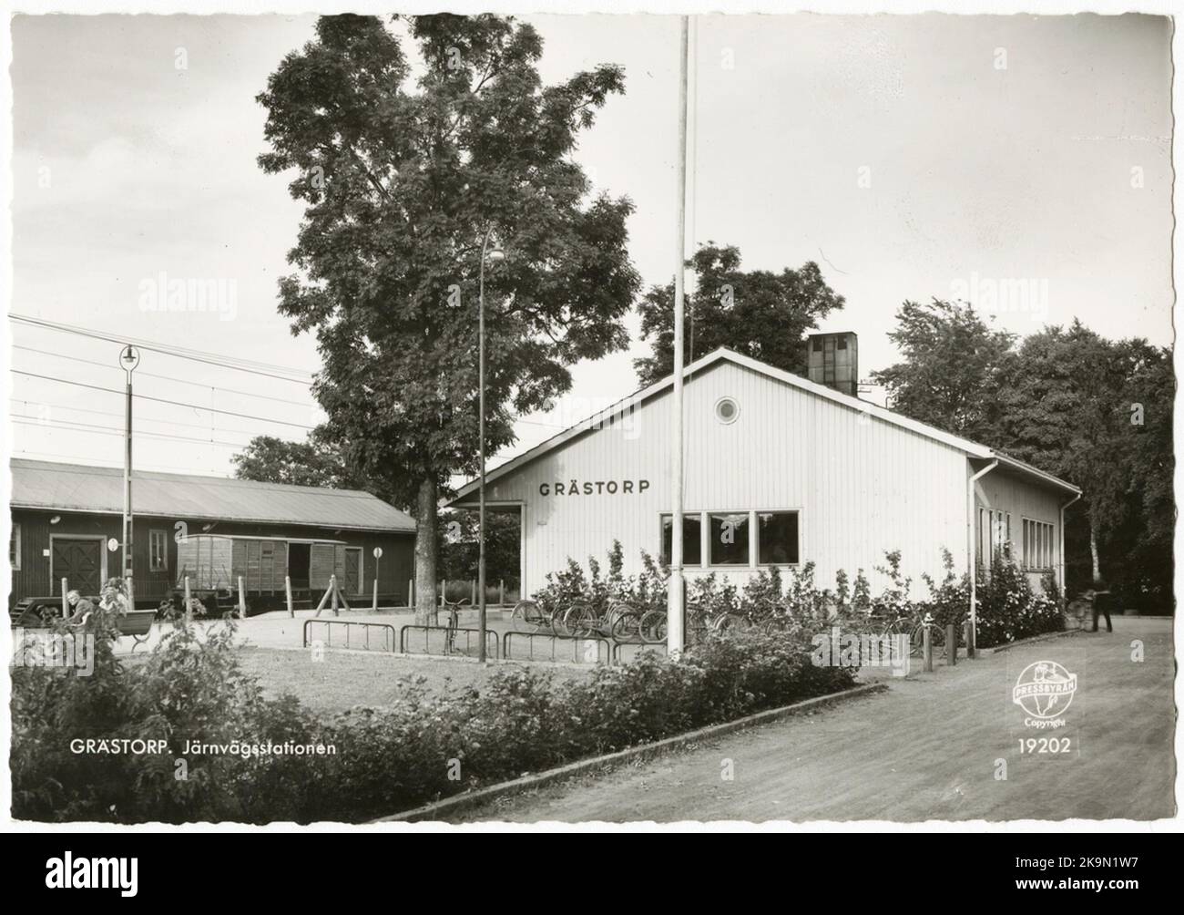 Grästorp Railway Station Stock Photo - Alamy