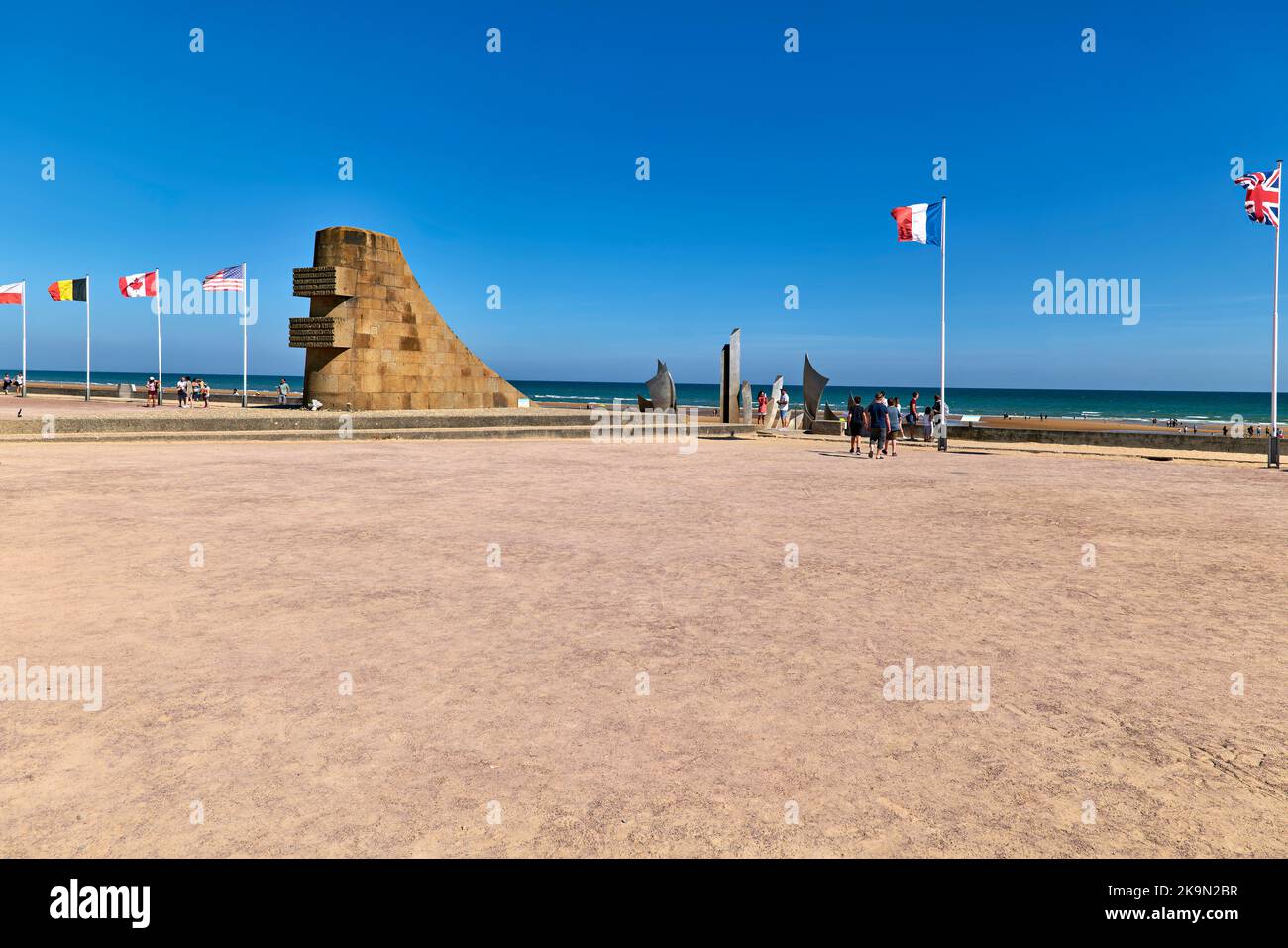 Omaha Beach. Normandy France Stock Photo