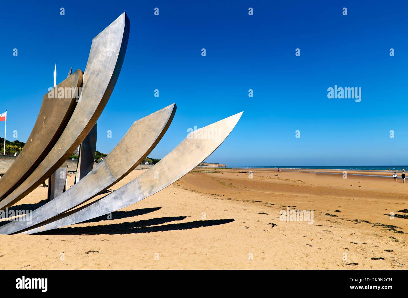 Omaha Beach. Normandy France Stock Photo