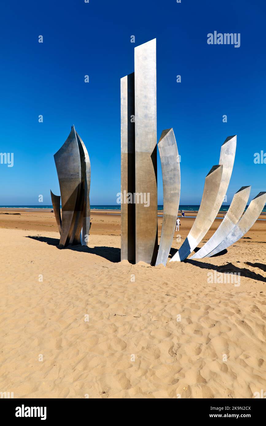 Omaha Beach. Normandy France Stock Photo