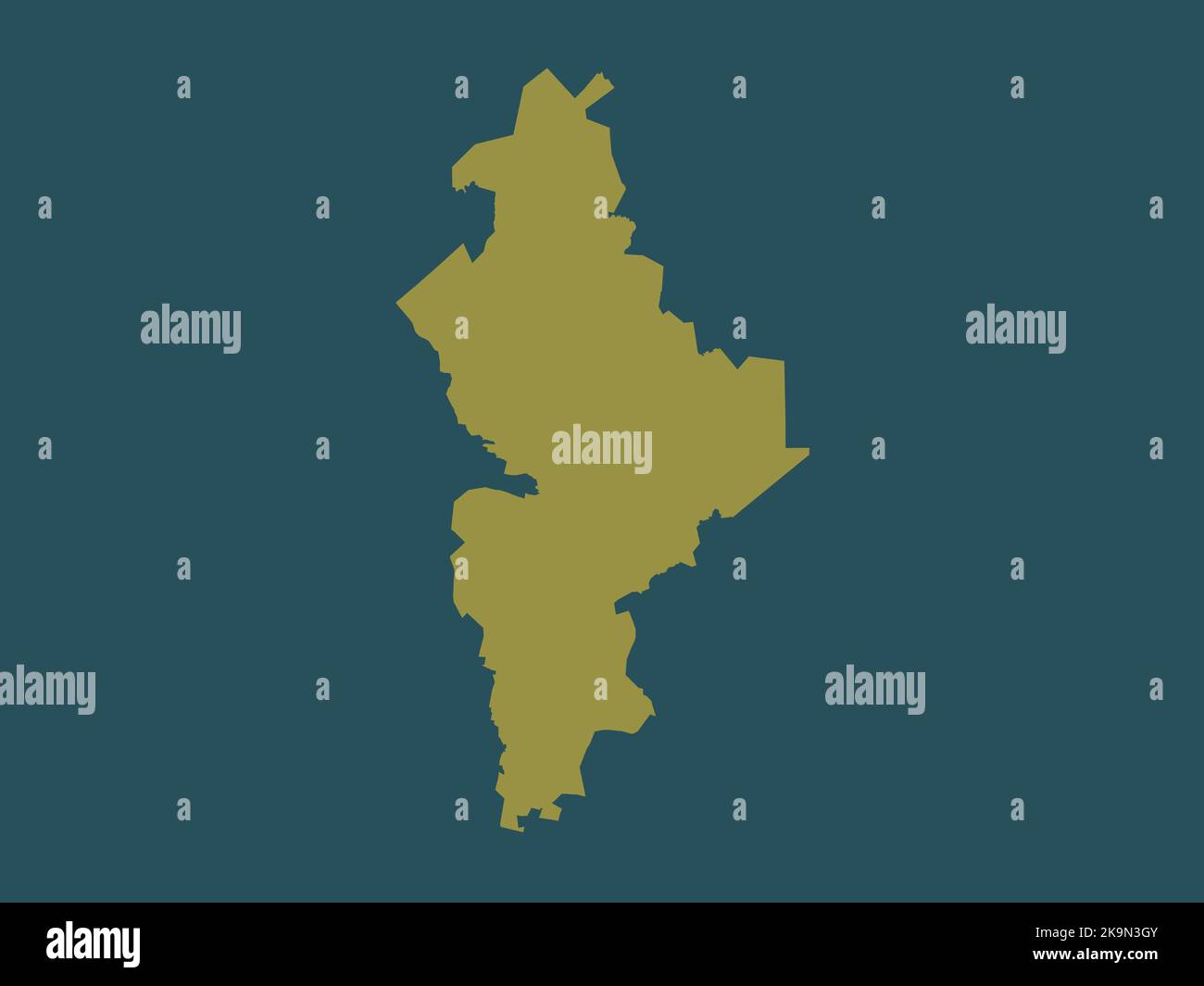 Nuevo Leon, state of Mexico. Solid color shape Stock Photo Alamy