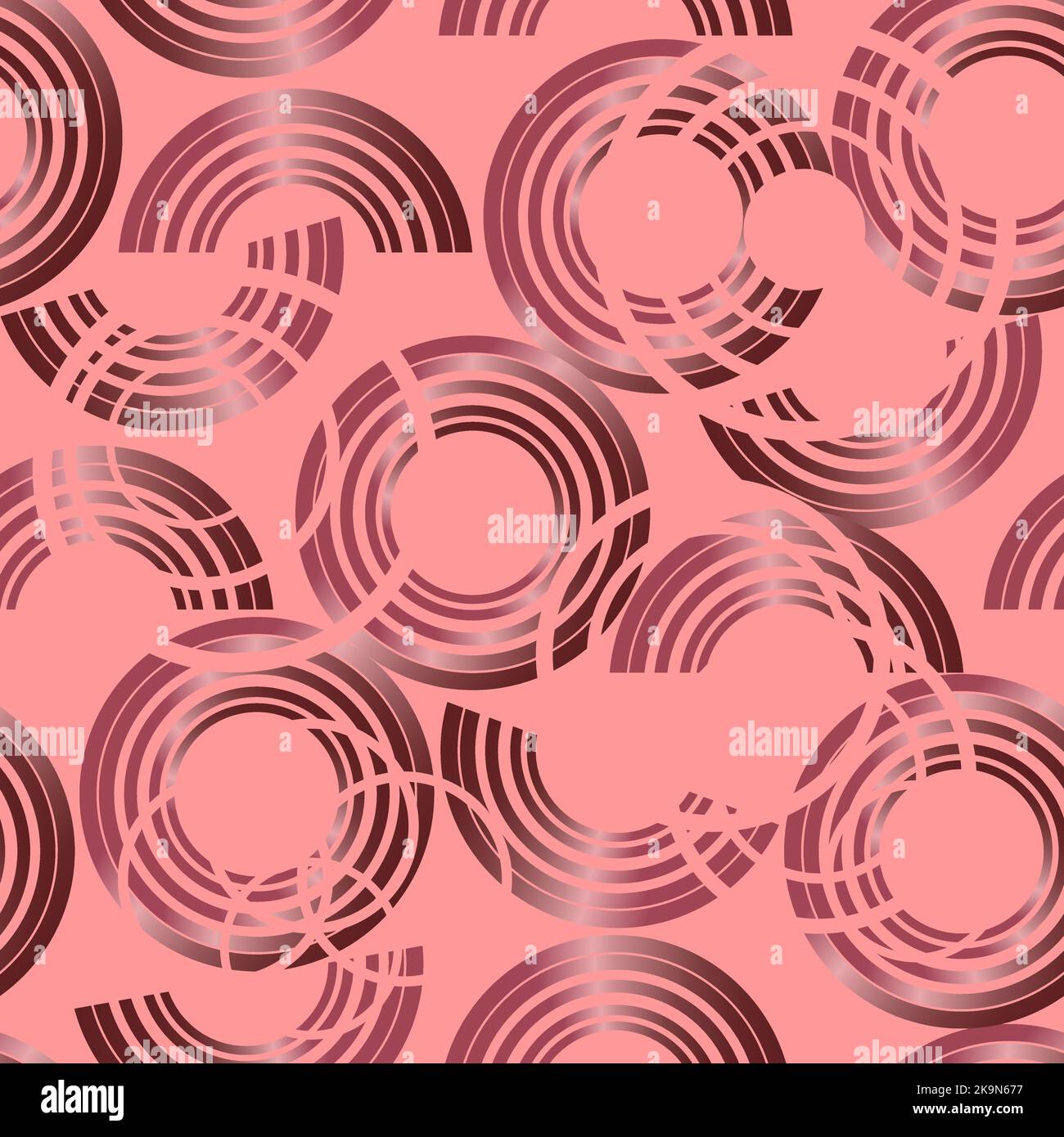 seamless pattern with multicolored geometric shapes made with a gradient without a background Stock Vector
