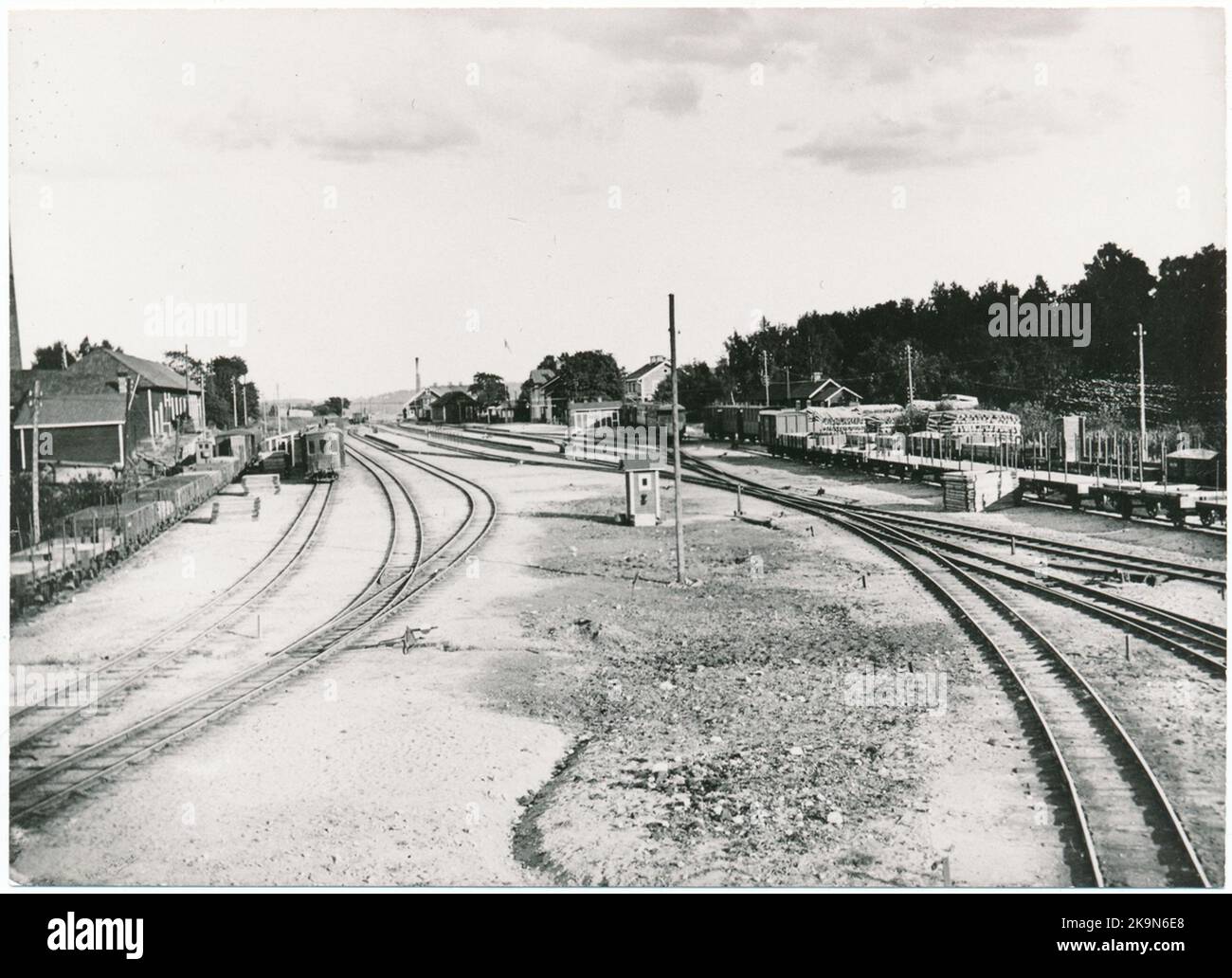 Rimbo Stockholm-Rimbo Railway, SRJ. Rimbo Station Stock Photo - Alamy