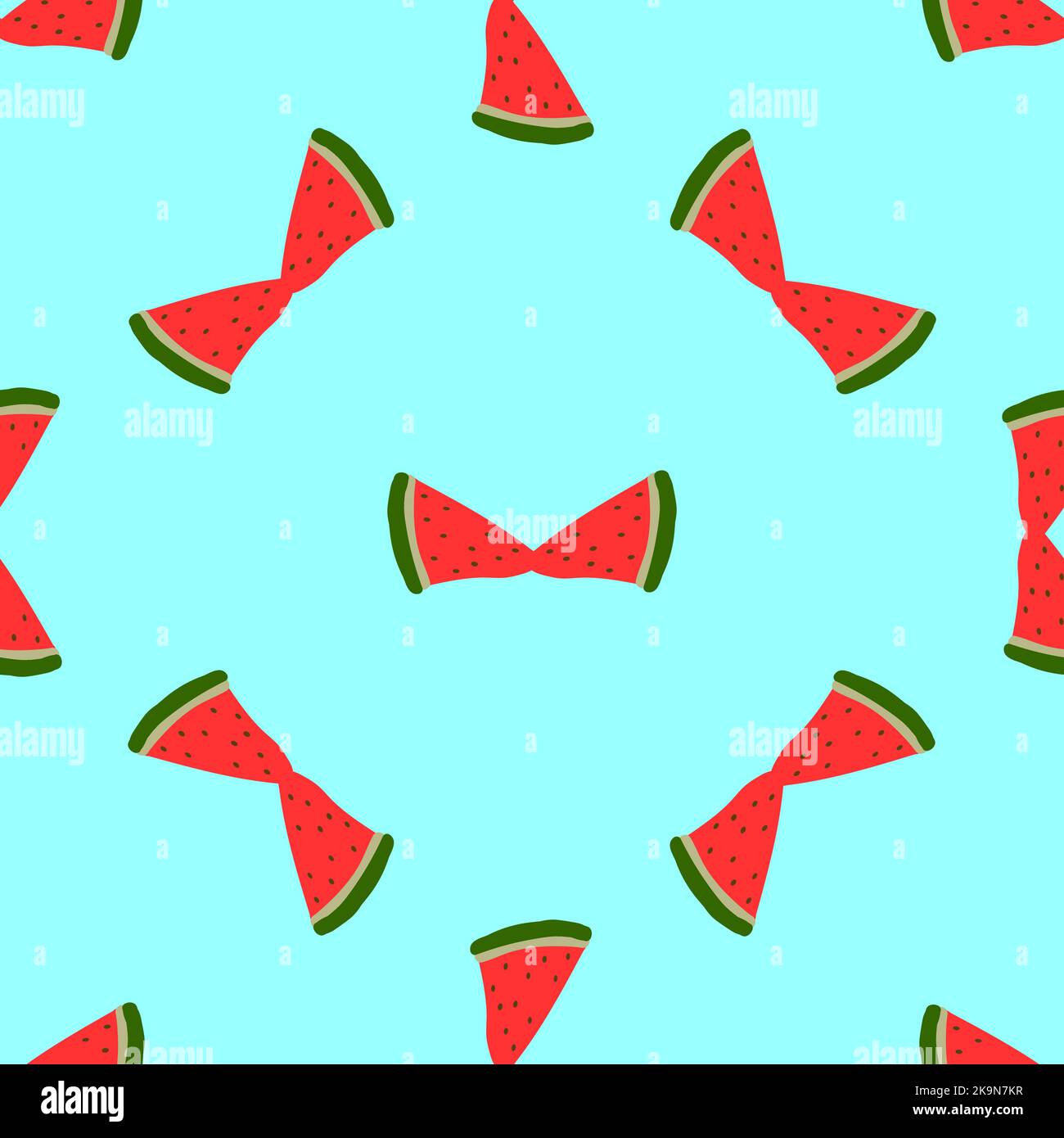 Seamless texture. Decorative background design with watermelon sliced ...