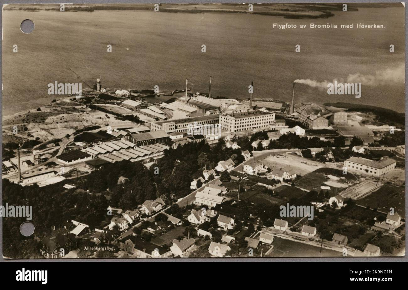 Aerial photo over the IFÖ plants, Bromölla Stock Photo - Alamy