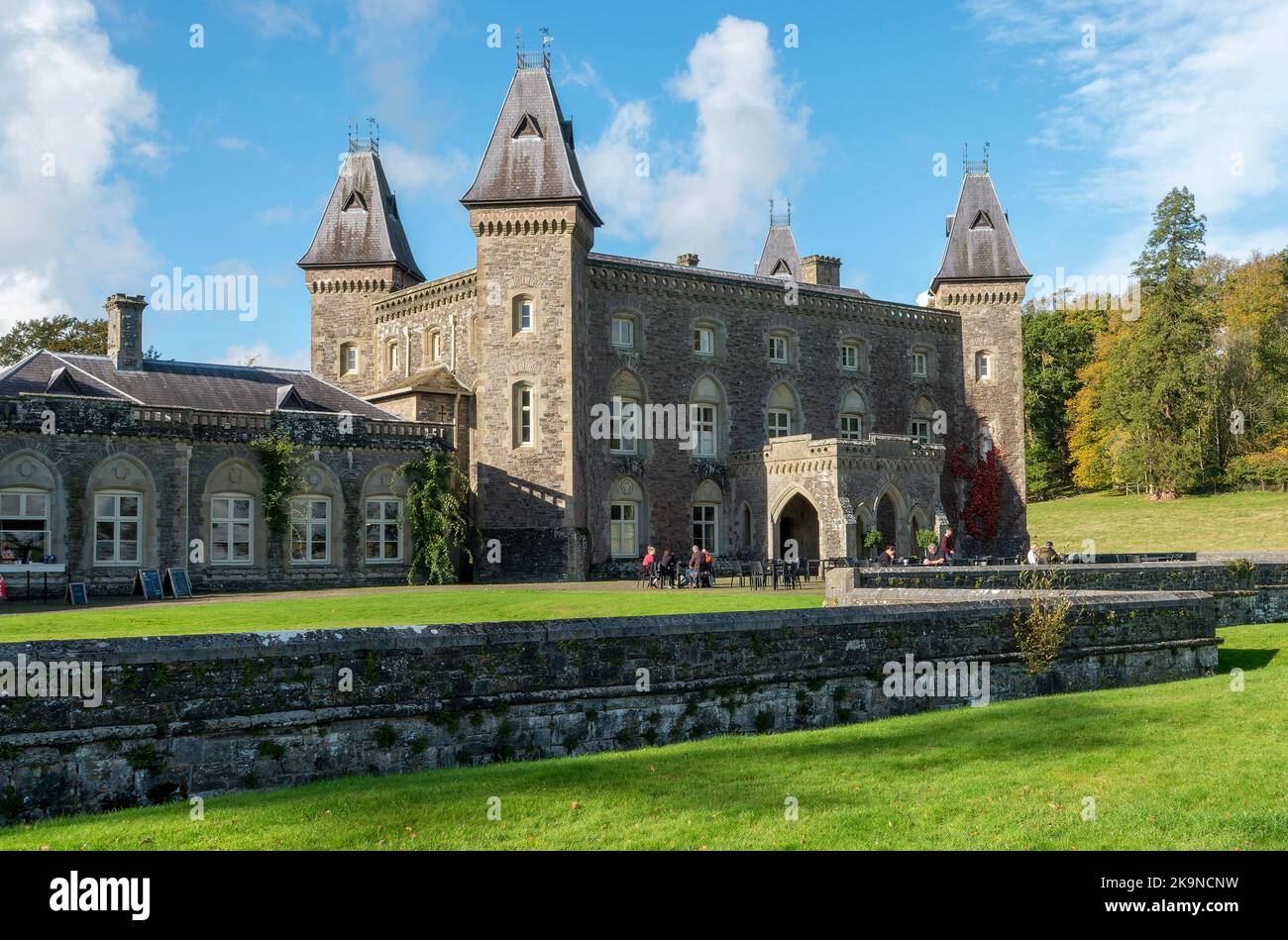 First built in 1660, Newton House at Dinefwr, a Grade II listed mansion, was home to the Rhys (or Rice) family for over three hundred years. Stock Photo