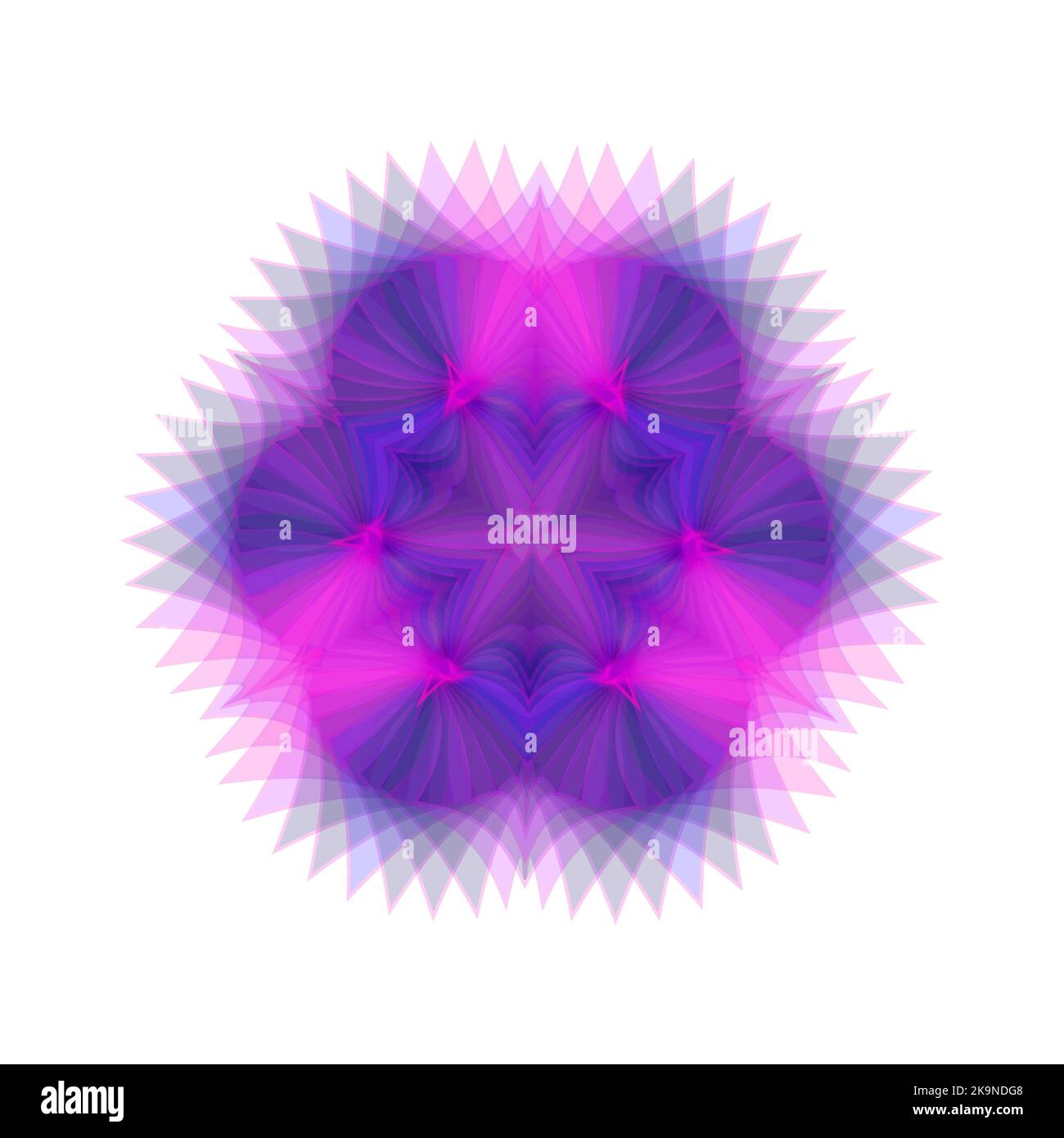 Abstract template pattern. Bright neon colors fractal shape. Element for design. Stock Vector