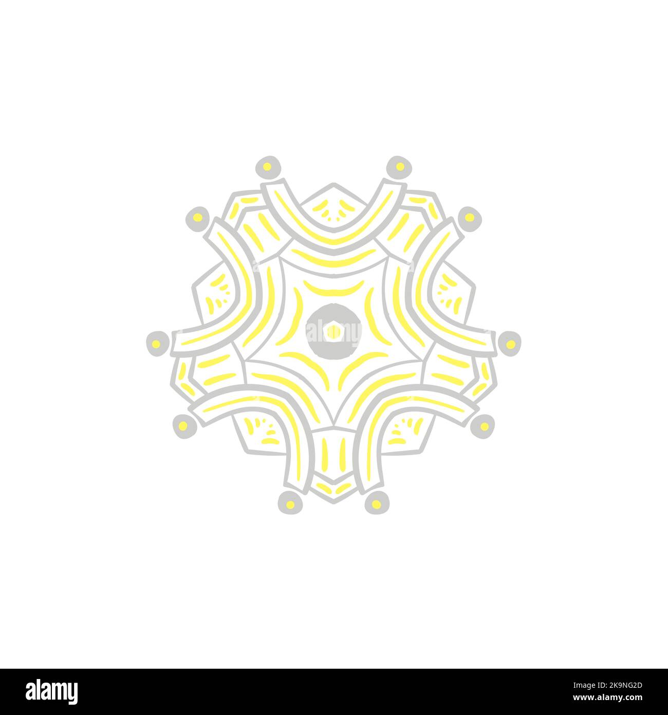 Abstract decorative mandala pattern. Round ornament Stock Vector