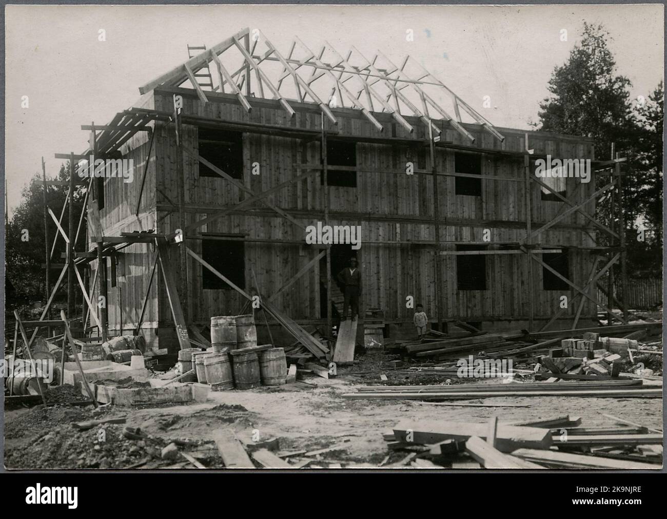 Residential building in Ånge Stock Photo - Alamy