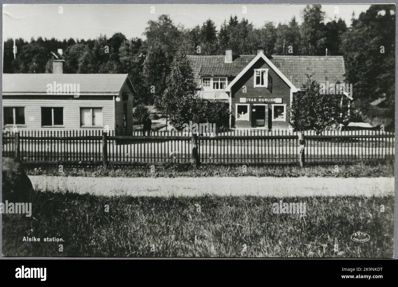 View at Alsike Station. The station house is visible to the left in the ...
