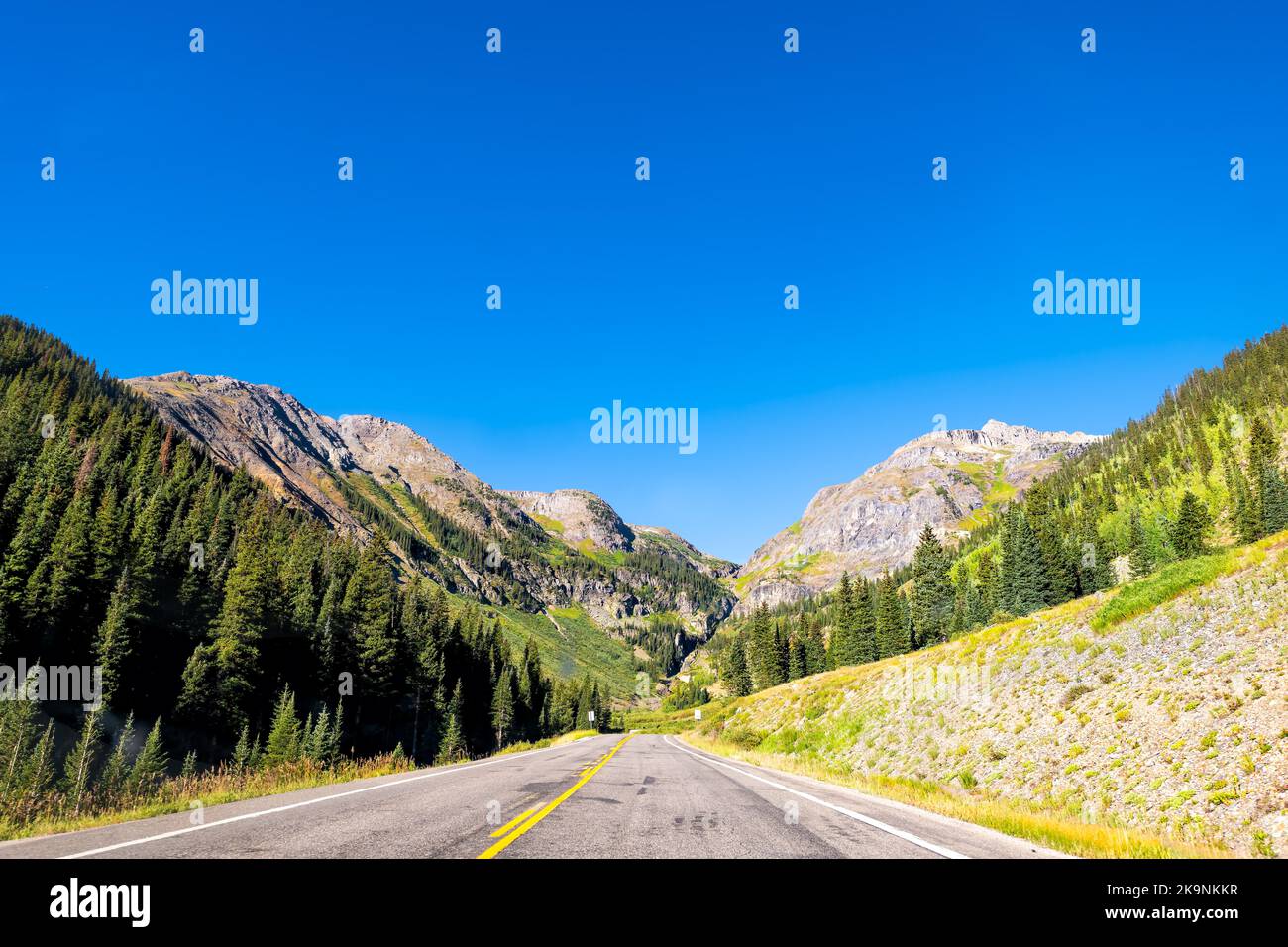 San Juan mountains on million dollar 550 highway from Durango to