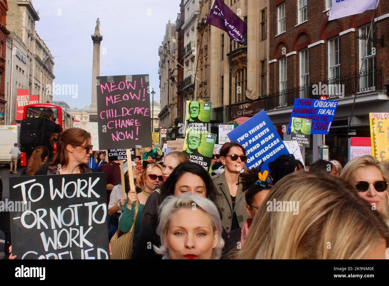 march of the mummies in central london trafalgar square whitehall england uk 29th october 2022 Stock Photo