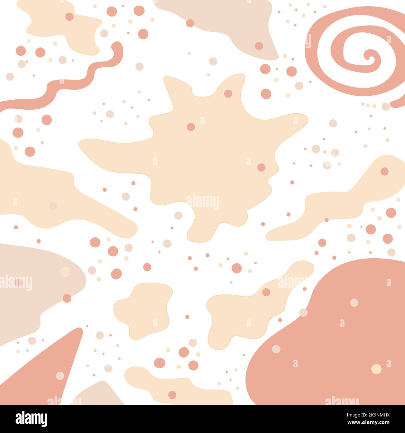 Abstract pattern with triangles, lines, blots and other shapes. Not ...