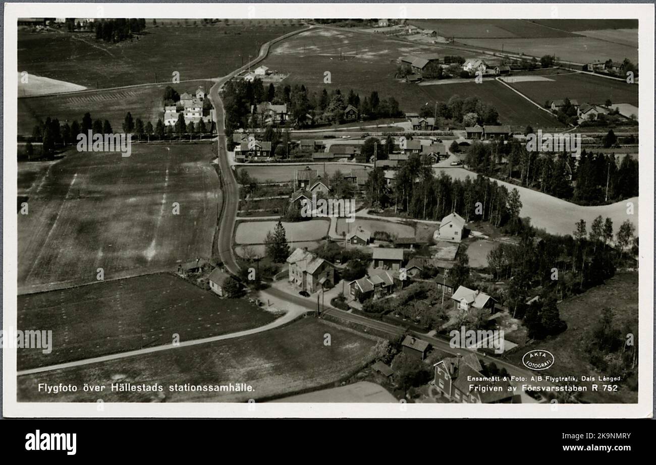 Aerial photo over Hällestad Stock Photo - Alamy