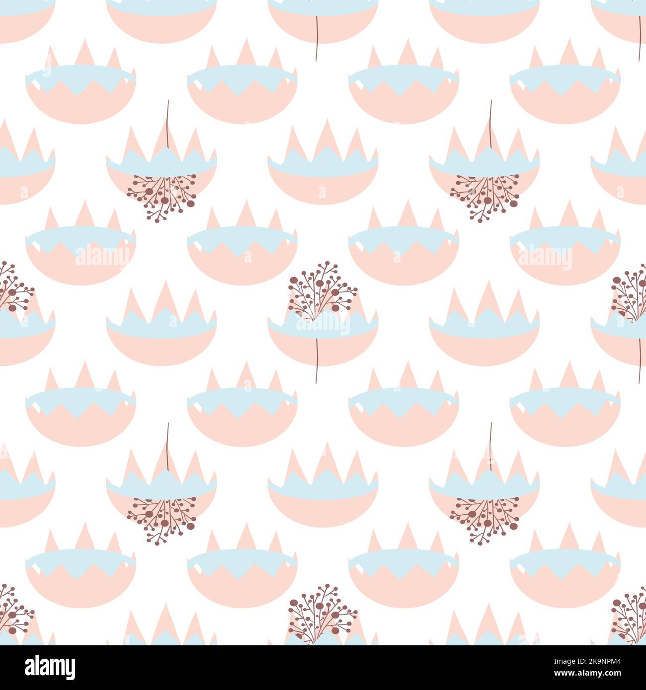 Vector seamless pattern. Abstract background with hand drawn elements ...