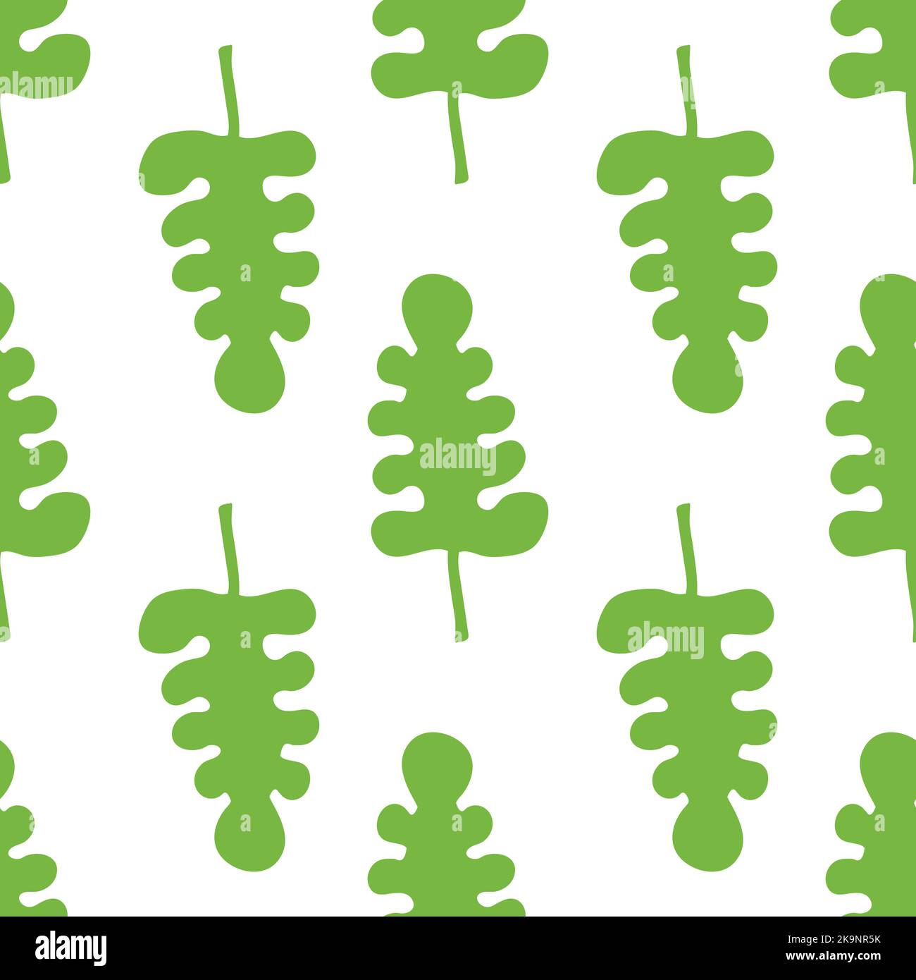 Seamless decorative herbal background. Decorative green leaf texture for design of wallpaper