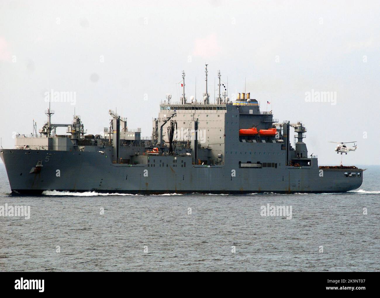 Military Sealift Command dry cargo and ammunition ship USNS Robert E. Peary (T-AKE 5) Stock Photo
