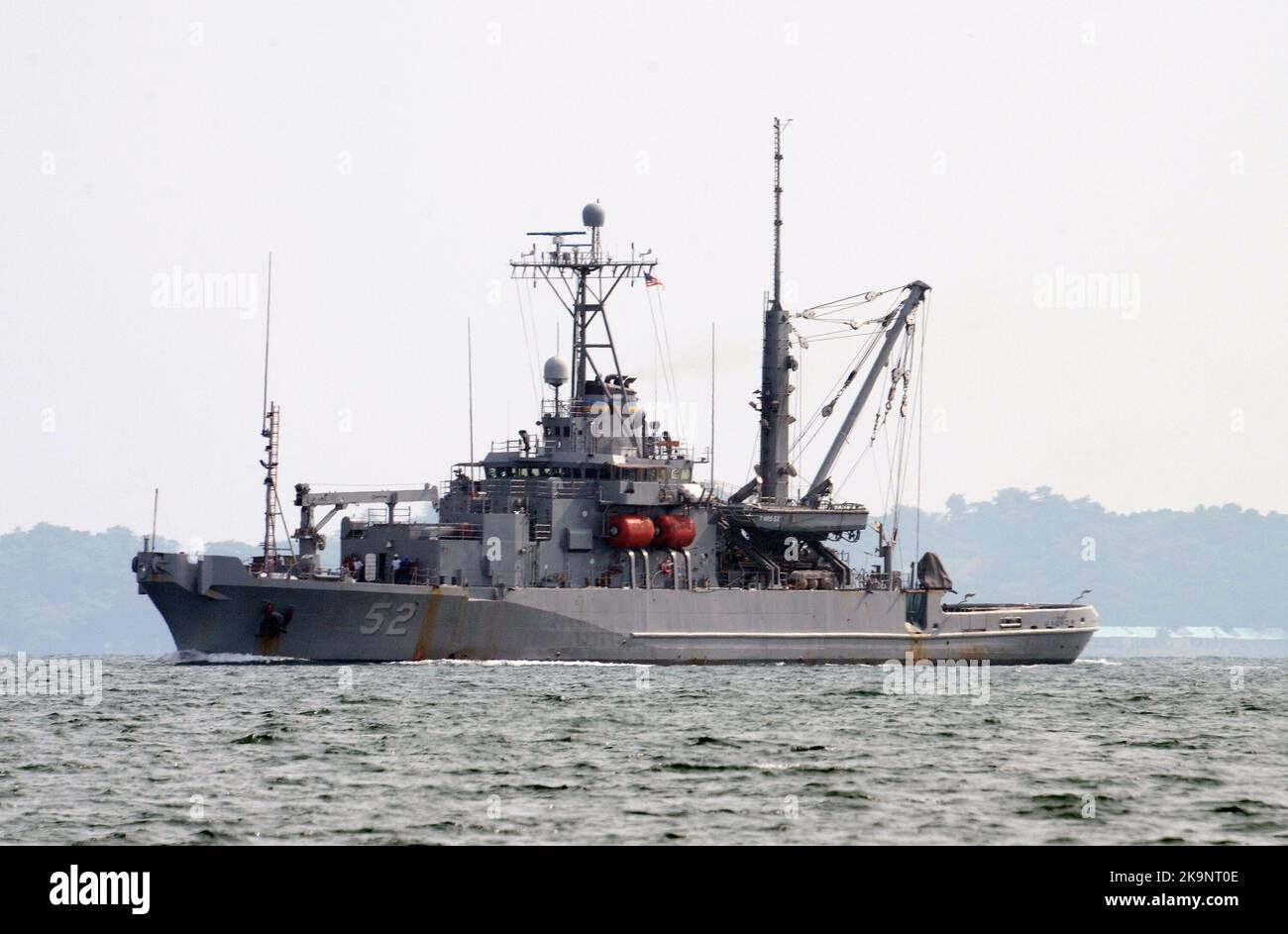 The Military Sealift Command diving and salvage vessel USNS Salvor (T-ARS 52) Stock Photo