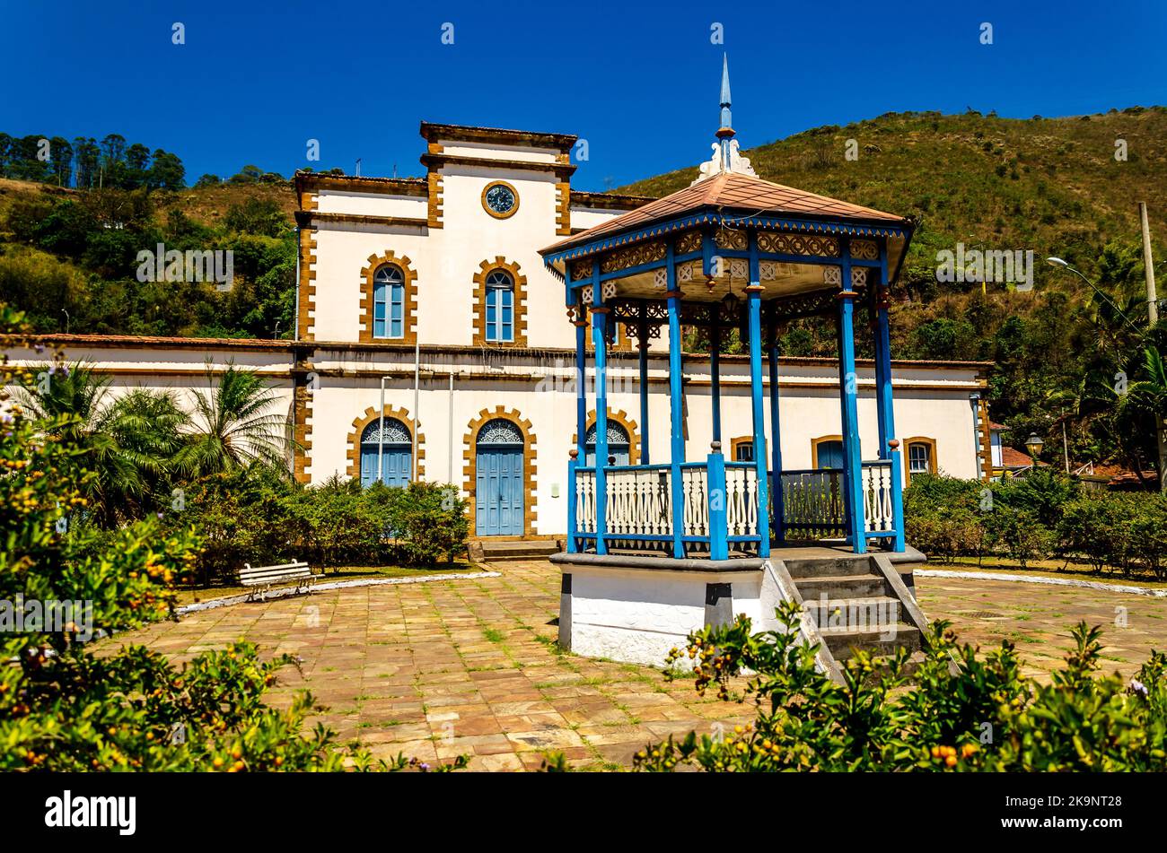 Travel bucket list. Brazil. View of Cesario Alvim Square and Ouro Preto