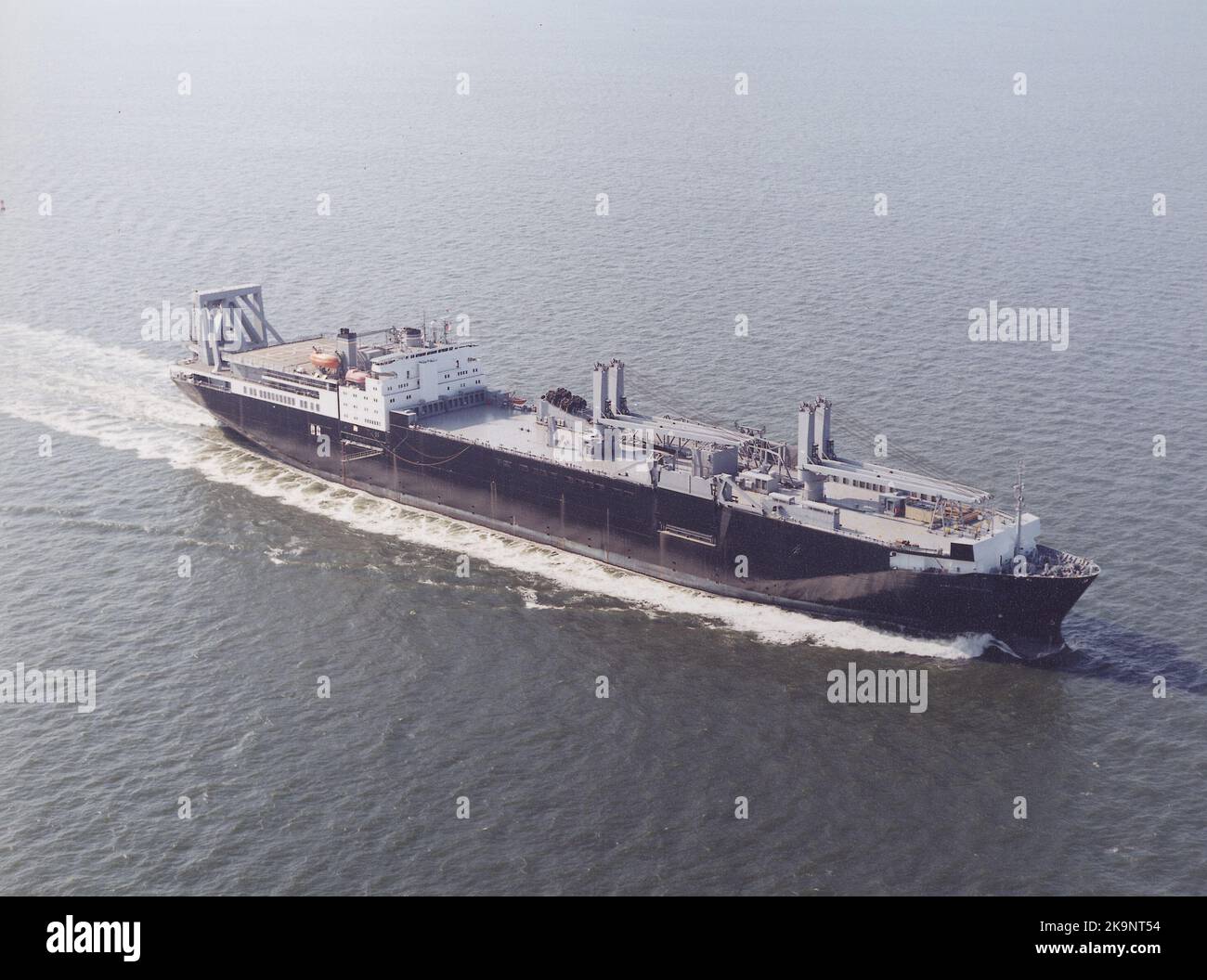 USNS GySgt Fred W. Stockham (T-AK-3017) Shughart-class container & roll-on roll-off support vessel in the United States Navy's Military Sealift Command (MSC) Stock Photo