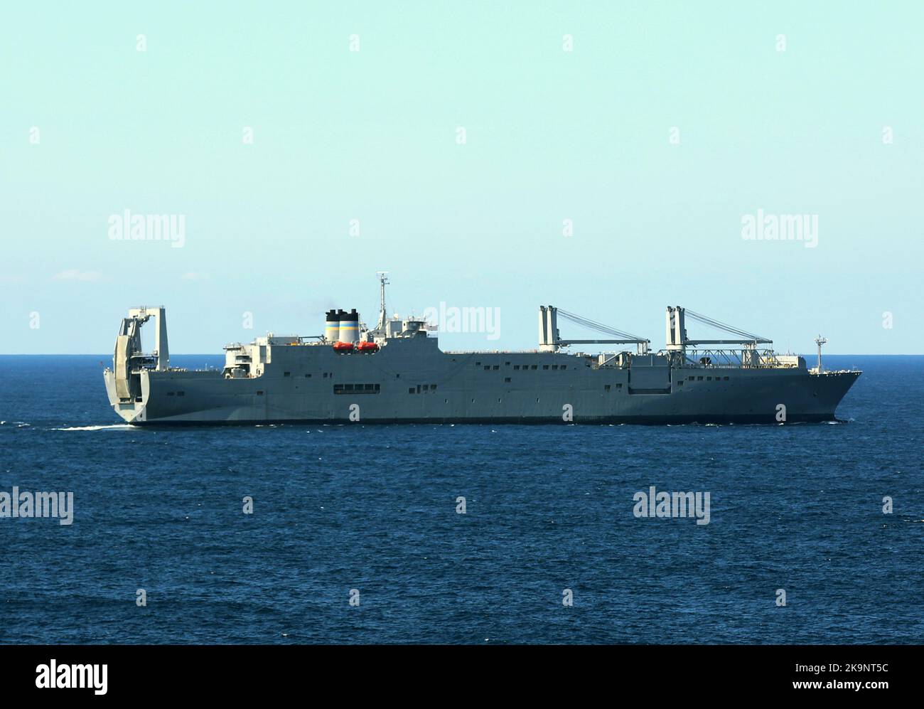 The Military Sealift Command large, medium-speed roll-on/roll-off surge sealift ship USNS Gilliland (T-AKR 298) Stock Photo