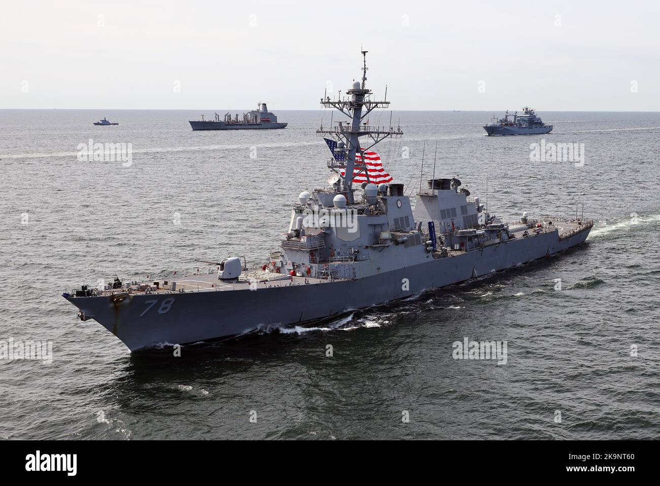 Arleigh Burke-class guided-missile destroyer USS Porter (DDG 78) Stock Photo
