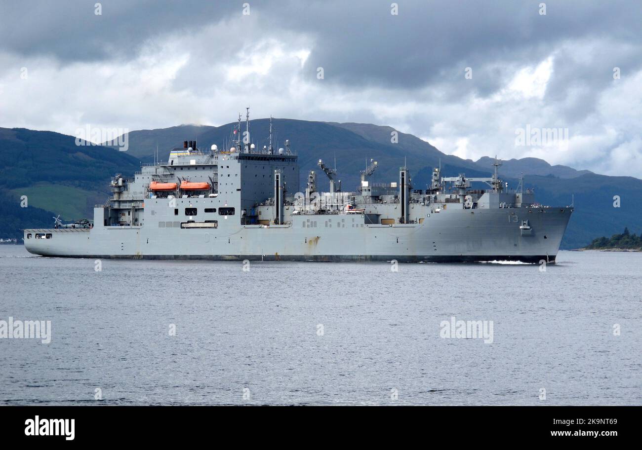USNS Medgar Evers (T-AKE-13) dry cargo ship of the United States Navy Stock Photo