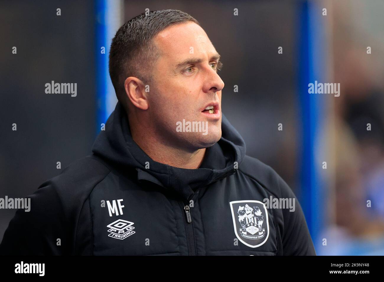 Mark Fotheringham the Huddersfield Town manager during the Sky Bet Championship match Huddersfield Town vs Millwall at John Smith's Stadium, Huddersfield, United Kingdom, 29th October 2022  (Photo by Conor Molloy/News Images) Stock Photo