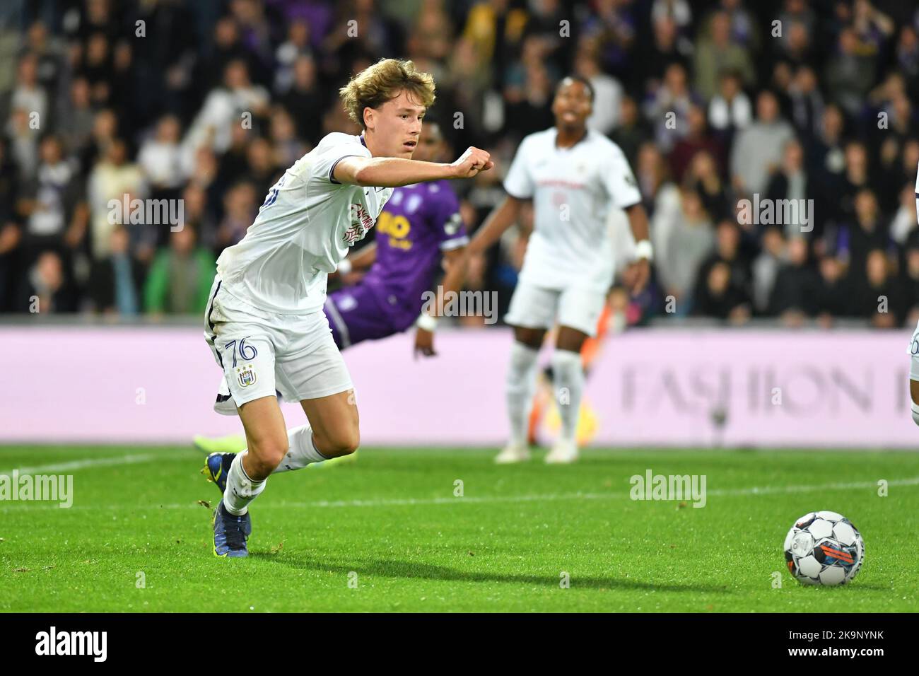 RSCA Futures' Lucas Stassin pictured in action during a soccer match between K. Beerschot V.A. and RSCA Futures, Saturday 29 October 2022 in Antwerp, on day 11 of the 2022-2023 'Challenger Pro League' first division of the Belgian championship. BELGA PHOTO JILL DELSAUX Credit: Belga News Agency/Alamy Live News Stock Photo