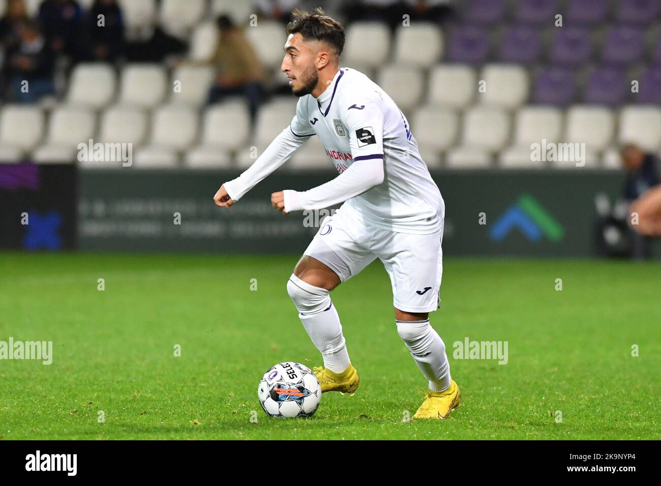RSCA Futures' Anouar Ait El Hadj pictured in action during a soccer match between K. Beerschot V.A. and RSCA Futures, Saturday 29 October 2022 in Antwerp, on day 11 of the 2022-2023 'Challenger Pro League' first division of the Belgian championship. BELGA PHOTO JILL DELSAUX Credit: Belga News Agency/Alamy Live News Stock Photo