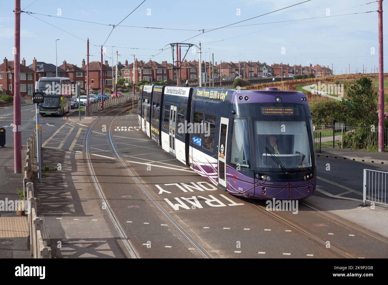Queens Promenade, Bispham Blackpool and Fleetwood Bombardier flexity