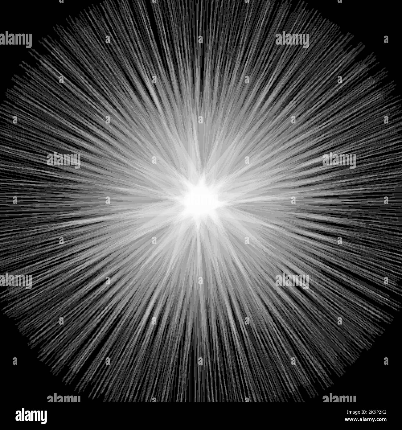 Abstract concentric black and white vector background Stock Vector ...