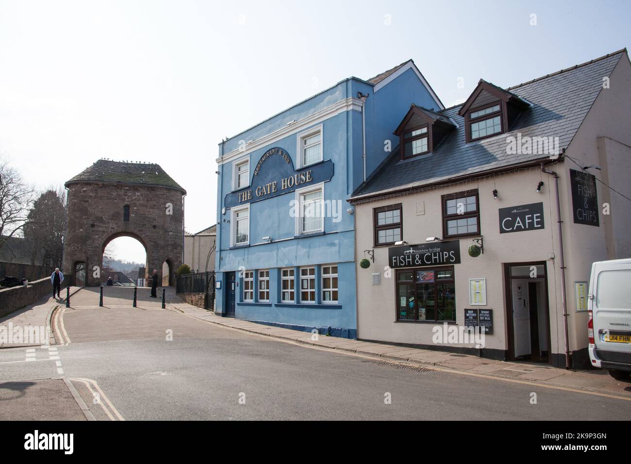 The Gate House at Monmouth, in Monmouthshire, Wales in the UK Stock