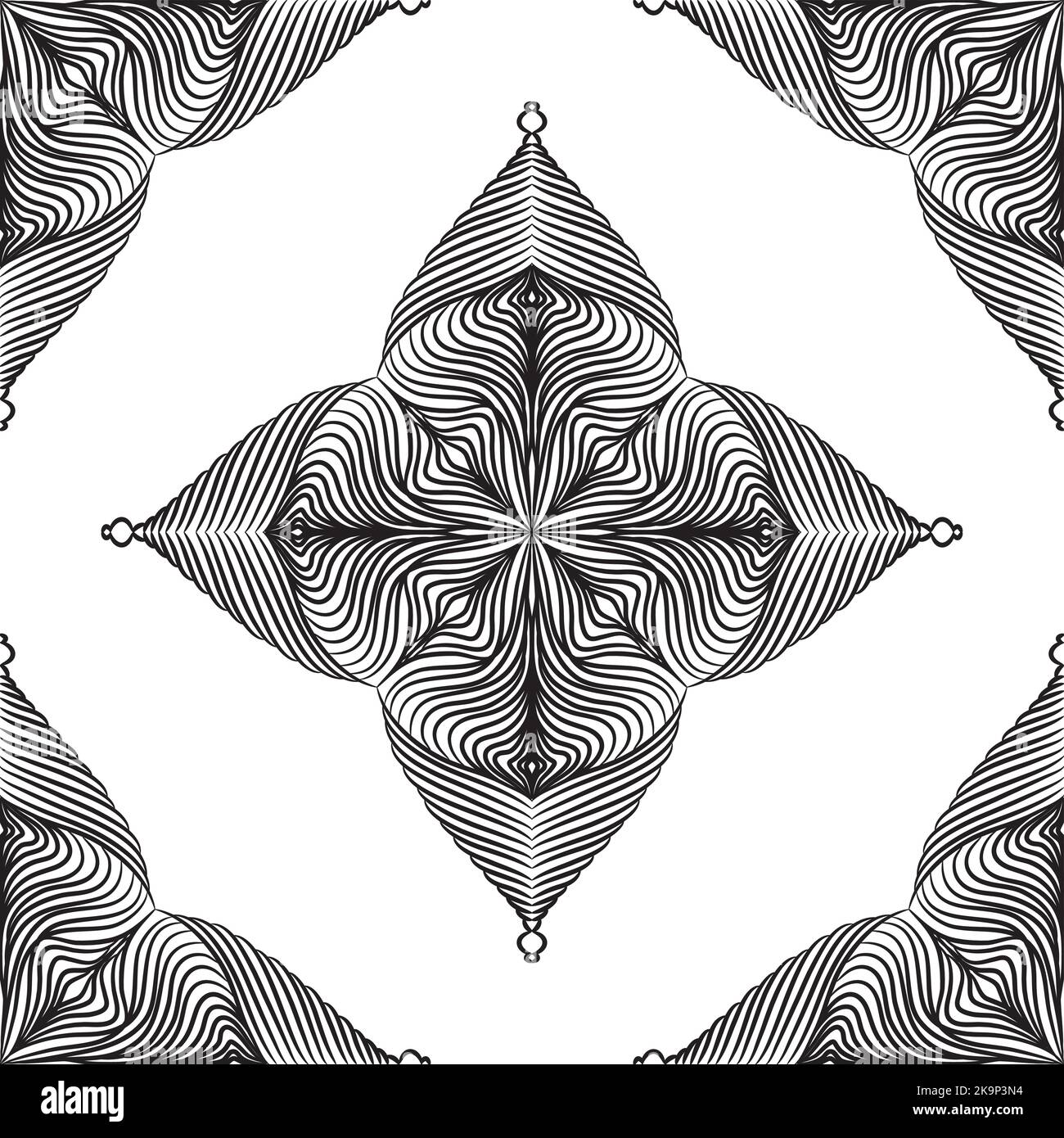 Decorative seamless background with abstract lacy ornament Stock Vector ...