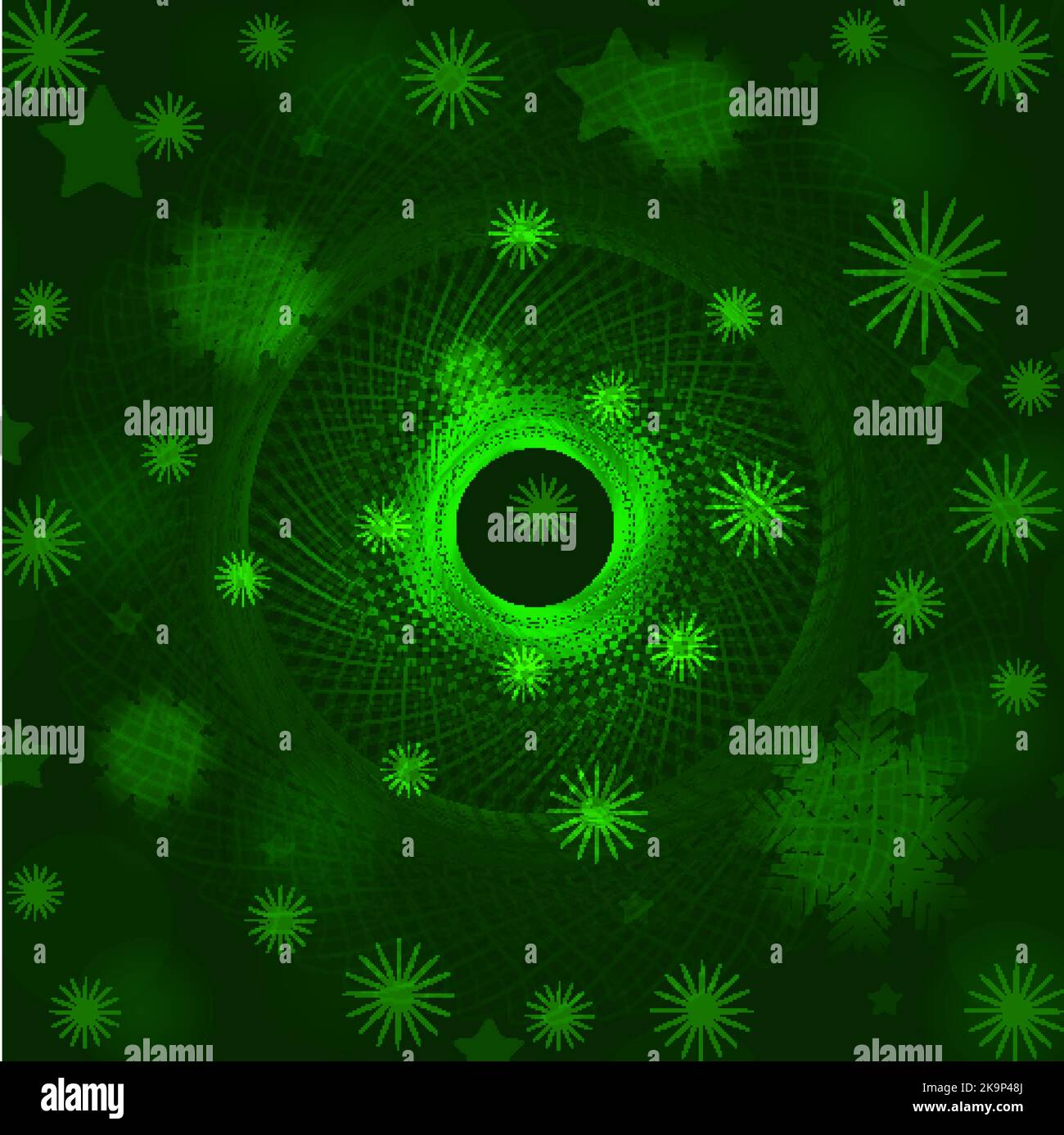 Colorful texture. Green shiny layout with stars. Element for design ...