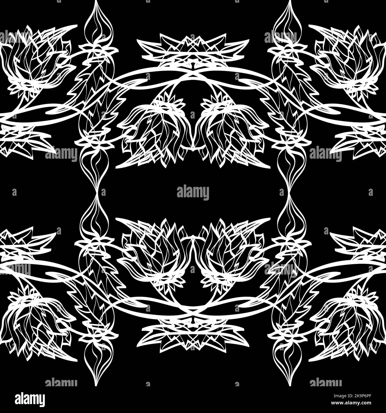 Seamless pattern broken vertical Black and White Stock Photos & Images ...