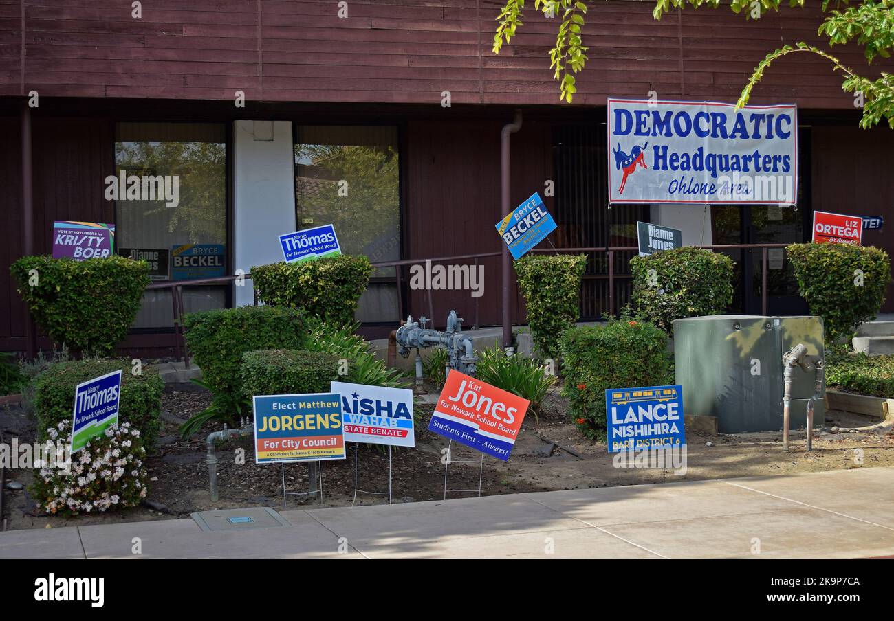 Democratic Party headquarters, Ohlone Area in Fremont, California Stock Photo