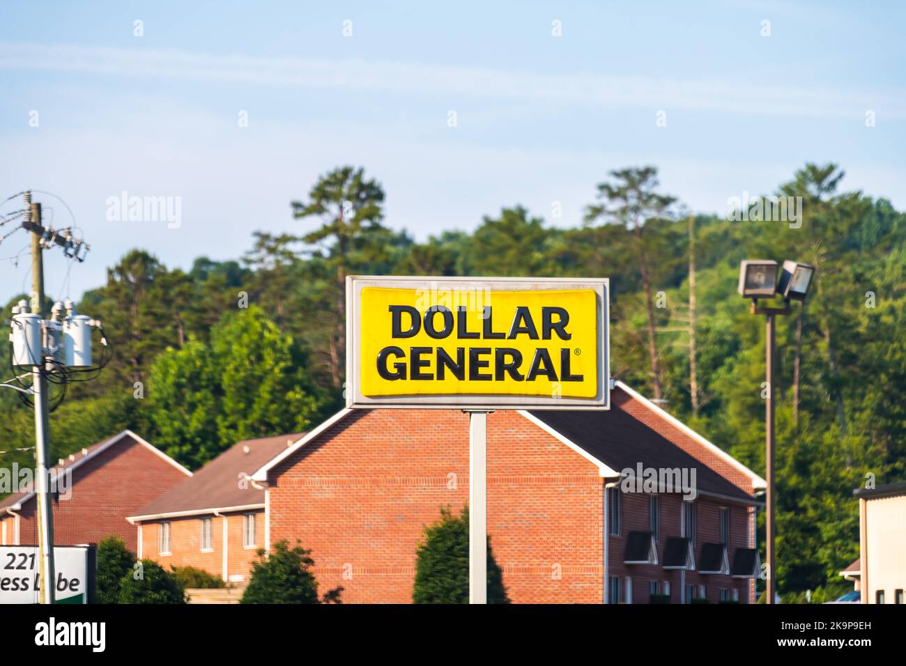Marion, USA July 6, 2021 Rural small town countryside village in