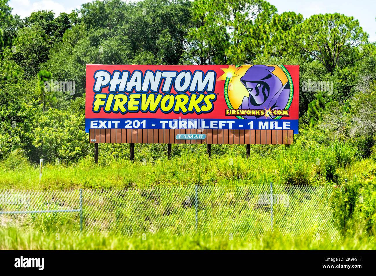 Cocoa Beach, USA July 8, 2021 Interstate highway road 95 in Florida