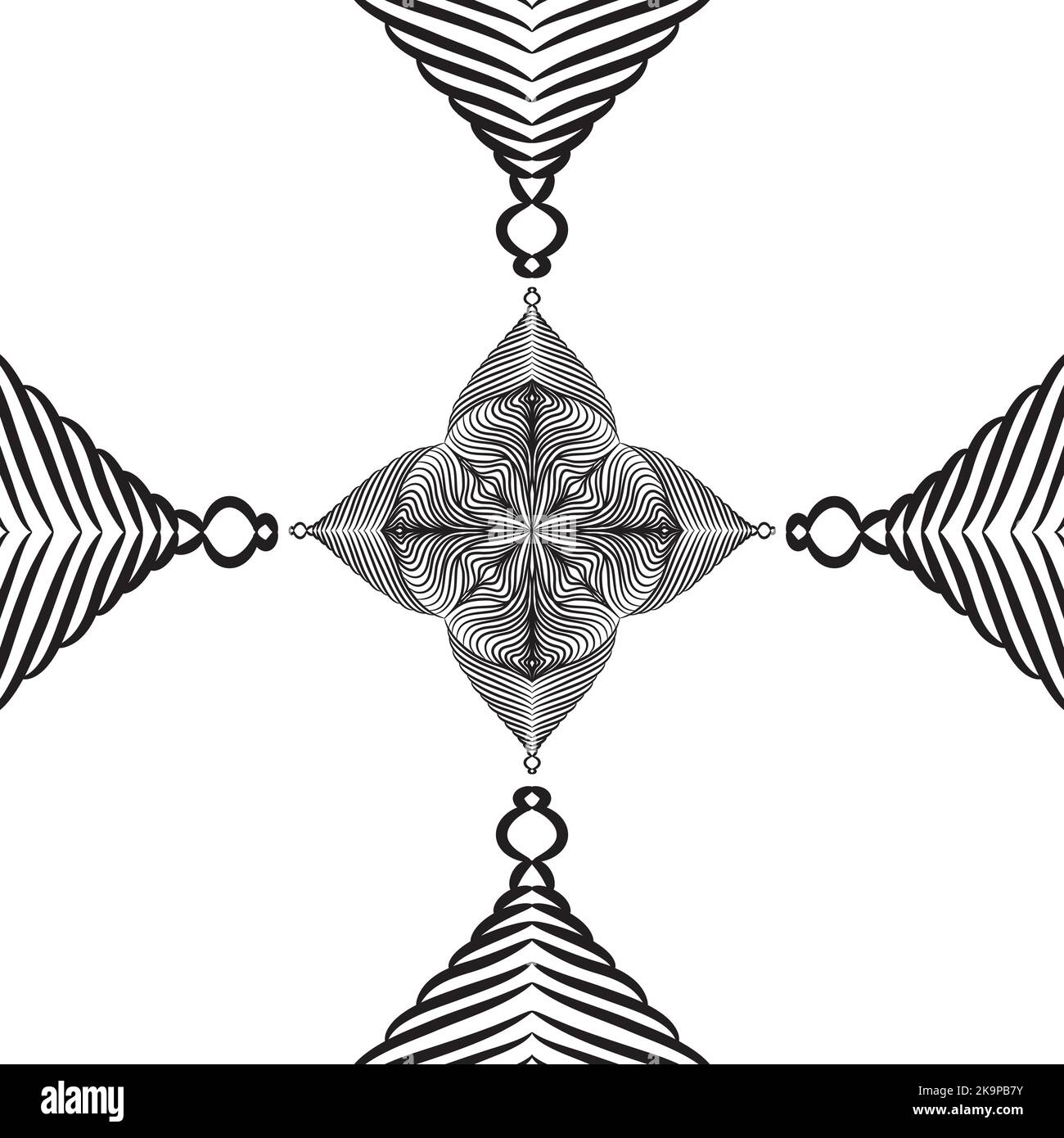 Decorative seamless background with abstract lacy ornament Stock Vector ...