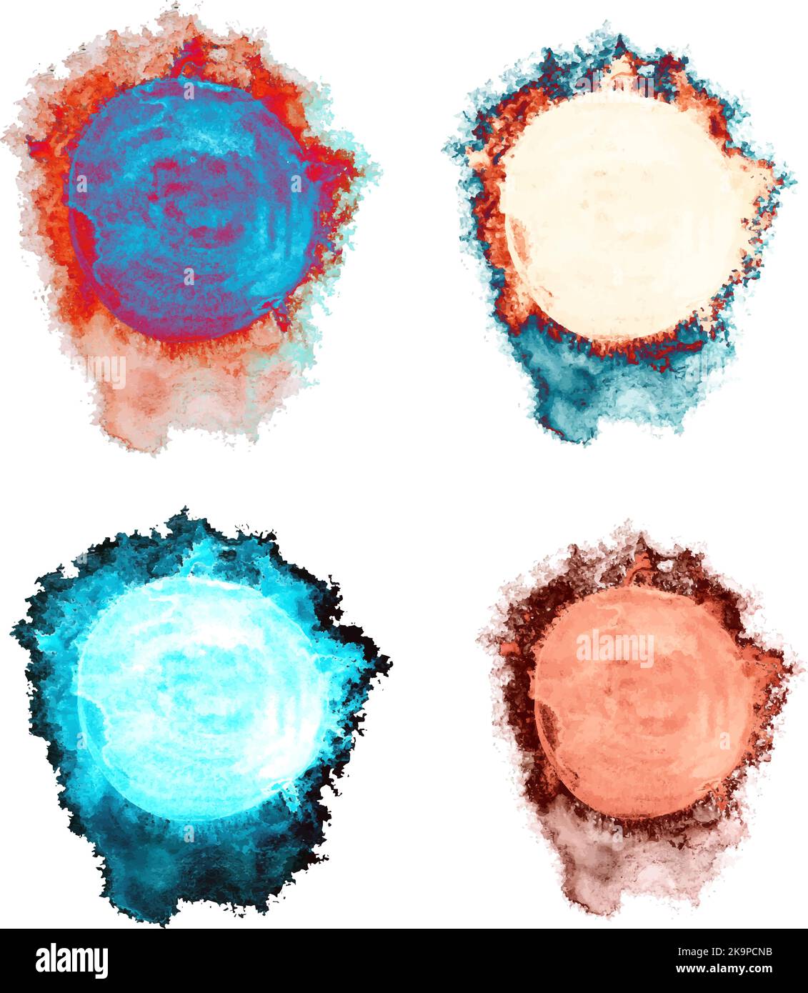 Texture Element Colour Hand painted colorful texture, element for design Stock Vector Image ...