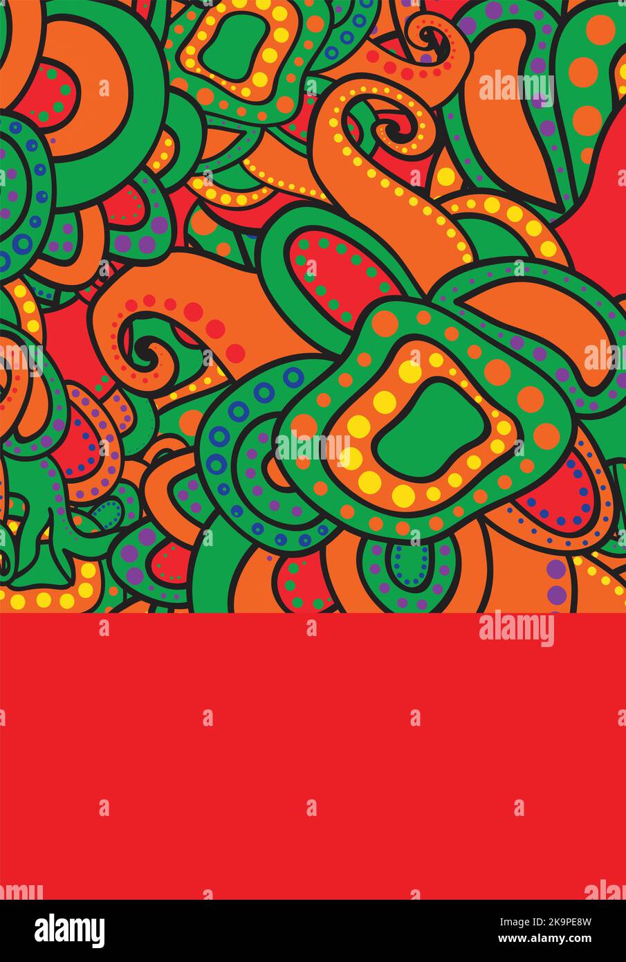 Ornate page cover, ornamental pattern template for design Stock Vector ...