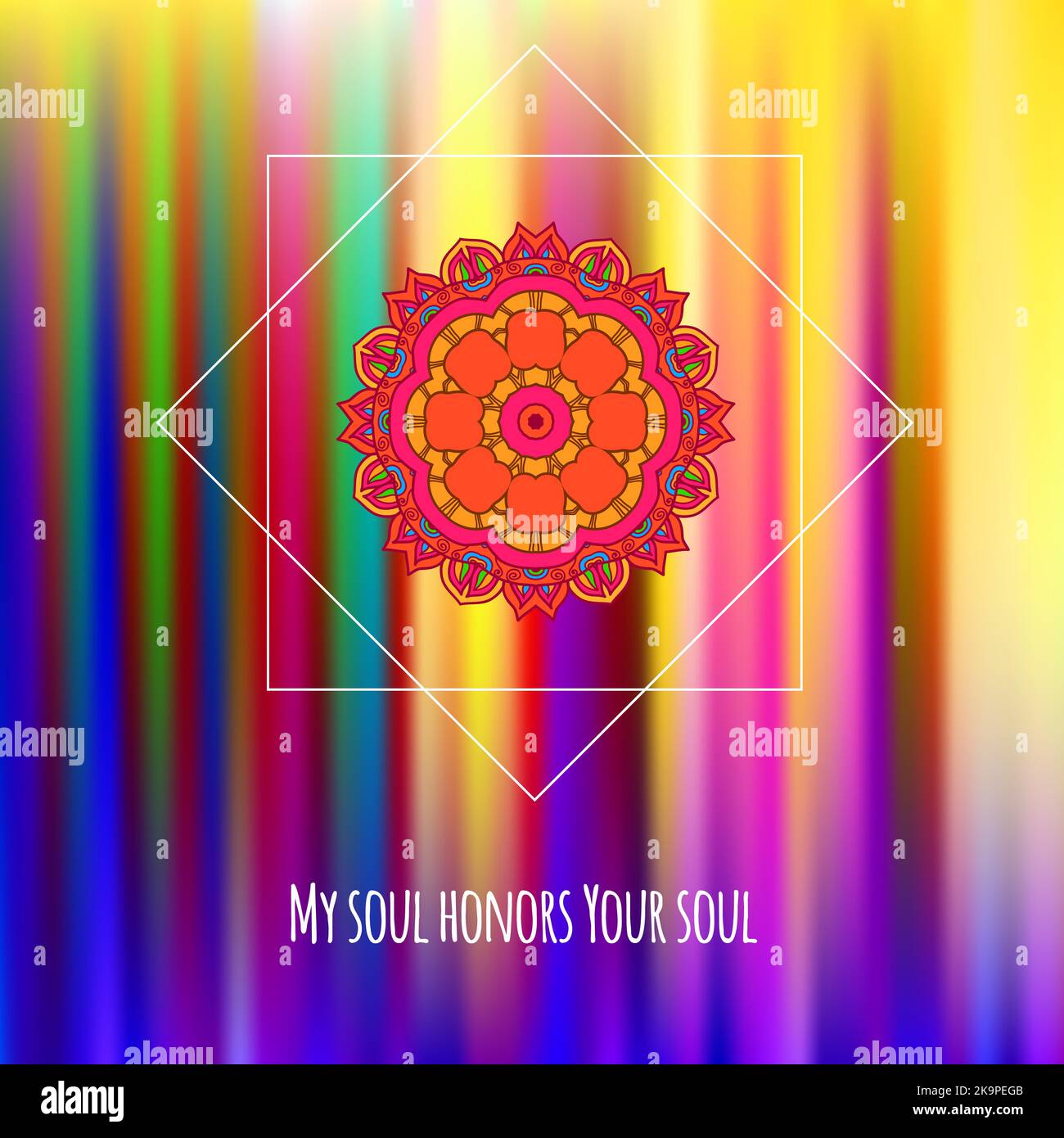 Ornate doodle frame on white background, design element Stock Vector